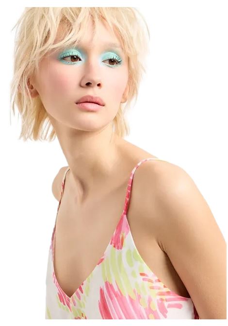 Ruffled top in ASV floral fabric ARMANI EXCHANGE | Top | 3DYH24 YN6TZ01FD